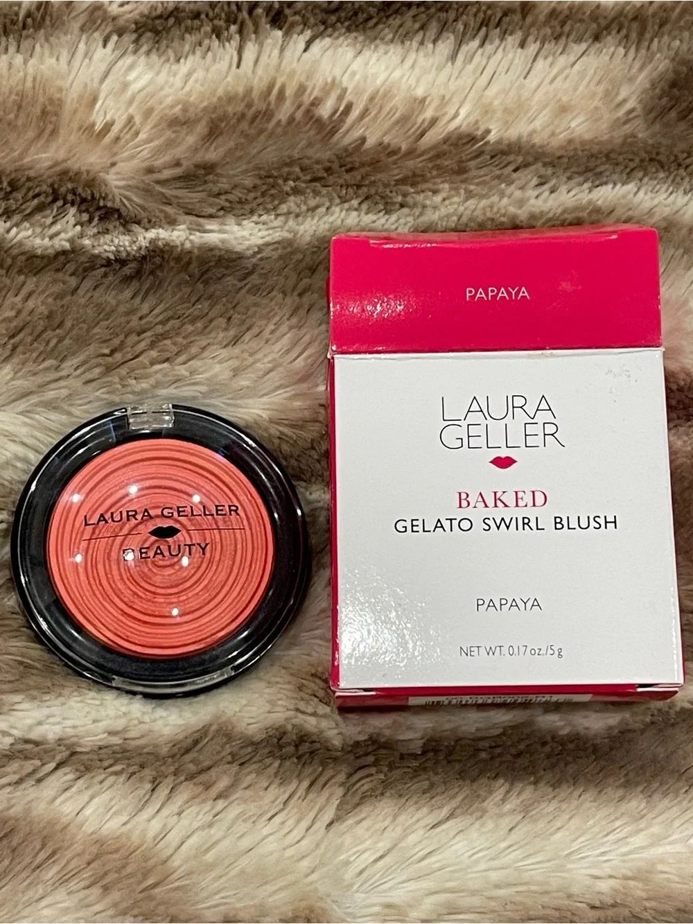 Laura Geller Baked Gelato Swirl Blush in Papaya New